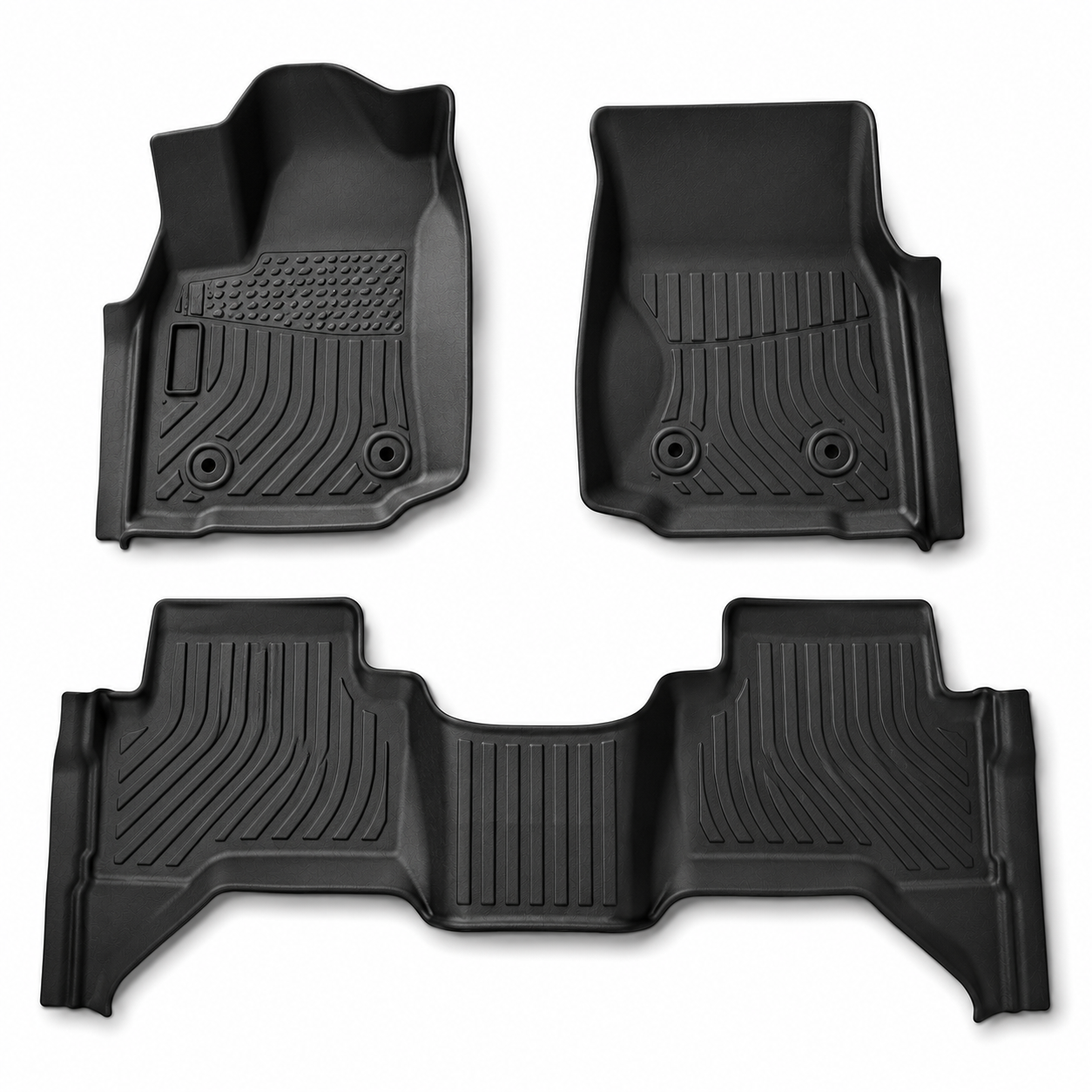 3D All Weather Floor Mats – Toyota Tacoma 2024-2026 | Full Set | Double Cab
